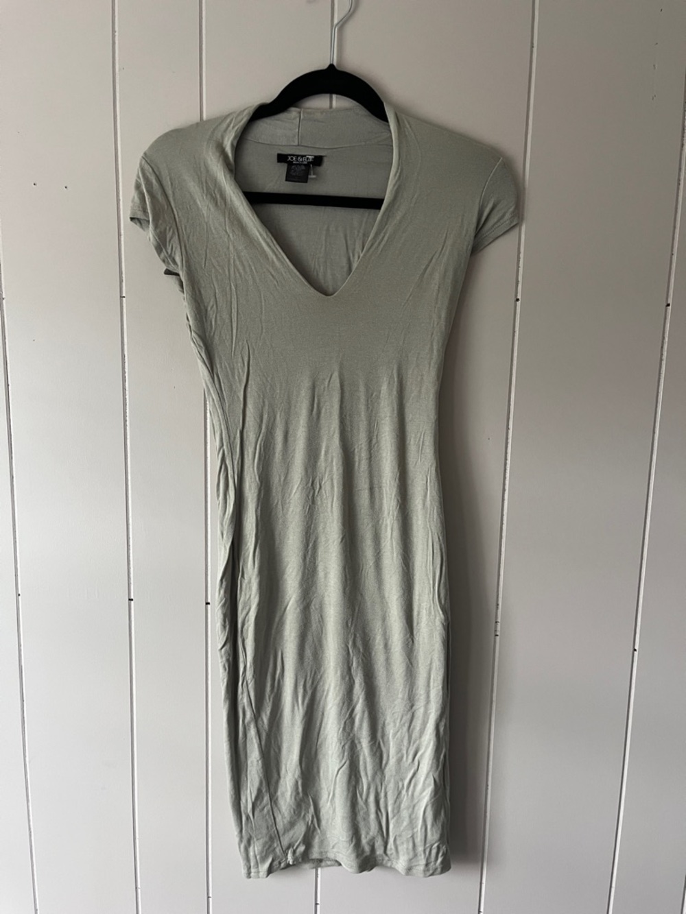 Velvet by Graham & Spencer Light Sage V-Neck Midi Dress